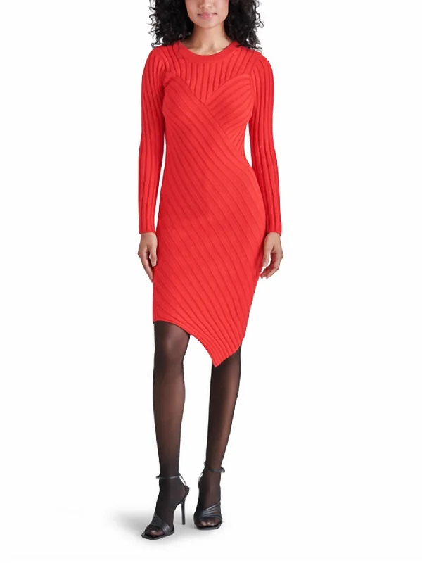 Fashionable clothing that fits every occasion   Sirena Sweater Dress In Red